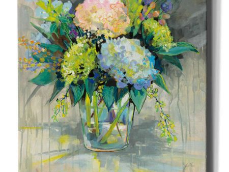 Hydrangeas from the Garden  by Jeanette Vertentes, Canvas Wall Art For Sale