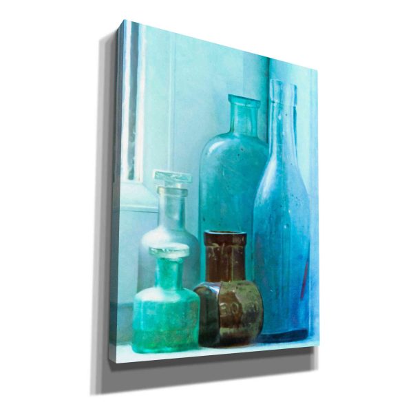 Bottles On The Sill  by Hal Halli, Canvas Wall Art For Cheap