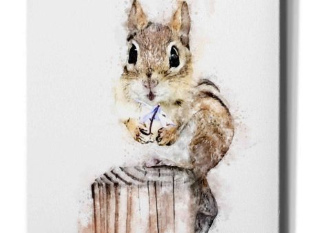 Chippy With Flower  by Kim Curinga, Canvas Wall Art Supply