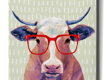 Bespectacled Bovine I  by Victoria Borges, Canvas Wall Art For Discount