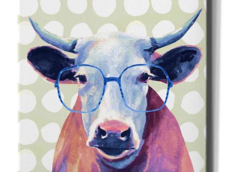 Bespectacled Bovine II  by Victoria Borges, Canvas Wall Art For Discount