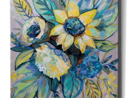 Sage and Sunflowers I  by Jeanette Vertentes, Canvas Wall Art For Discount