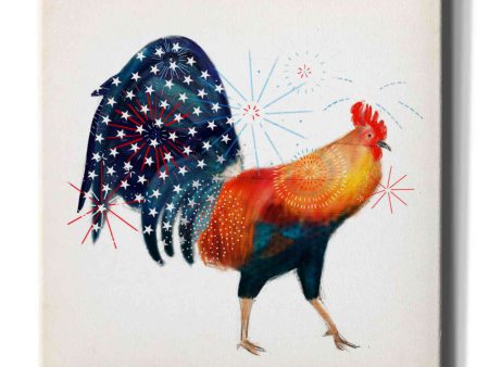 Rooster Fireworks II  by Victoria Borges, Canvas Wall Art Sale