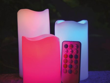 Bougies à led multicolor Discount