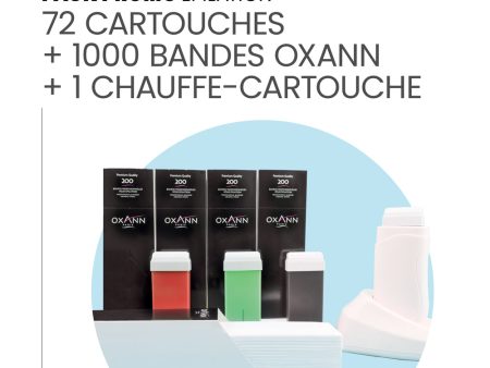 72 cartouches de cires 100 ml + 1000 bandes oxann offertes +1 chauffe cartouche Online now