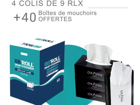 Pack 4 colis draps gaufrés + 40 boites mouchoirs offerts Cheap