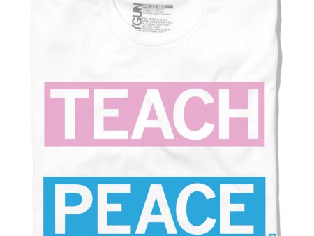 Teach Peace Trans Flag Hot on Sale