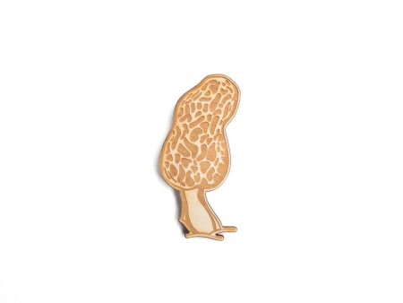 Morel Mushroom Wood Magnet Supply