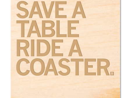 Save A Table Wood Coaster Supply