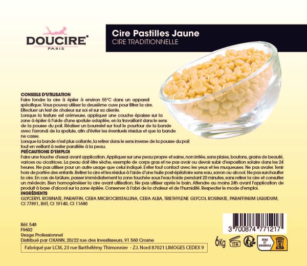 Cire pastille traditionnelle jaune Online now