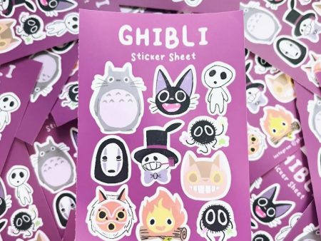 Art of Gabby: Ghibli Sticker Sheet Online Sale