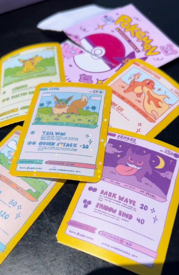 Art of Gabby: Pokemon Card Sticker Packs For Discount