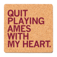 Ames With My Heart Cork Coaster Online