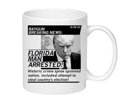 Florida Man Arrested: Trump Mug Shot Mug Fashion