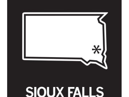 Sioux Falls, South Dakota Outline Sticker Online now