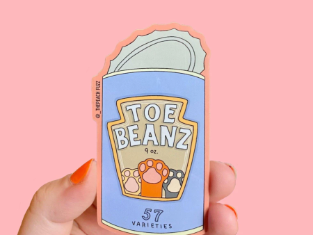 Peach Fuzz: Toe Beans Sticker Fashion