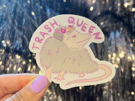 Art of Gabby: Trash Queen Sticker on Sale