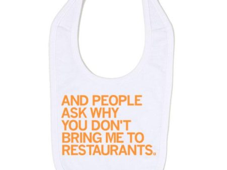 Don t Bring Me To Restaurants Bib For Sale