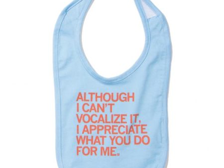 Appreciation Bib - Blue Online Sale