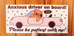 Tender Ghost: Anxious Driver Bumper Sticker For Sale