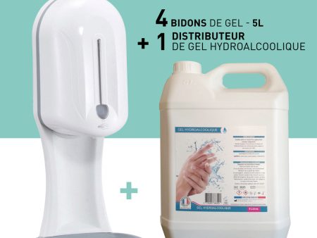 20L de gel hydroalcoolique à prix barré avec votre distributeur Sale