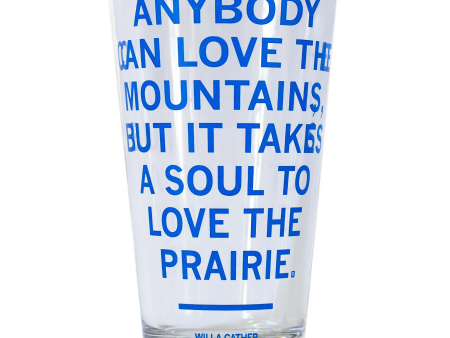 Willa Cather Quote Pint Glass Online