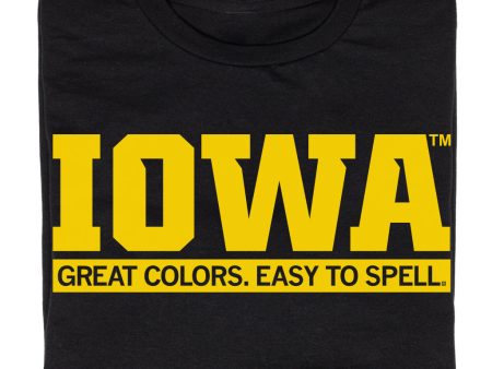 Iowa: Great Colors Easy To Spell Black Supply