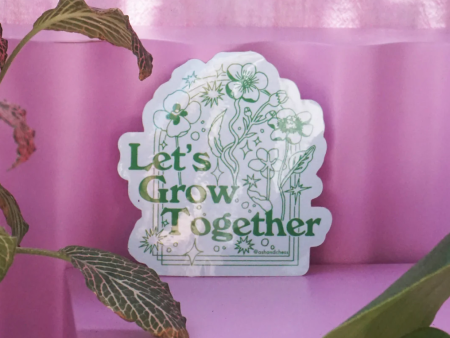 Ash + Chess: Let s Grow Together Sticker on Sale