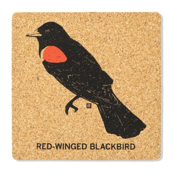 Redwing Blackbird Cork Coaster Hot on Sale