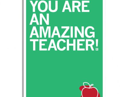 You Are An Amazing Teacher Greeting Card Cheap