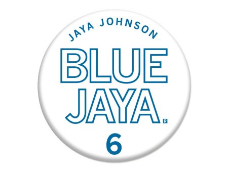 Blue Jaya Button For Discount