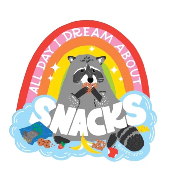 5 Eye Studio: All Day I Dream About Snacks Sticker Sale