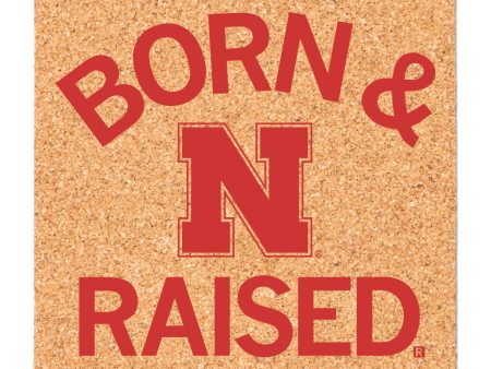 NE Born & Raised Logo Cork Coaster Discount