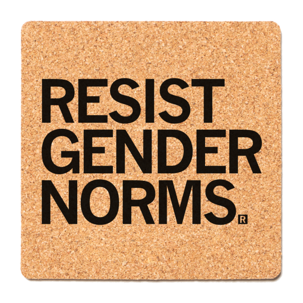 Resist Gender Norms Cork Coaster Online Sale