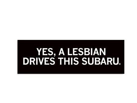 A Lesbian Drives This Subaru Bumper Sticker Online Sale