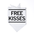 Free Kisses Dog Bandana Hot on Sale