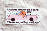 Tender Ghost: Anxious Driver Bumper Sticker For Sale