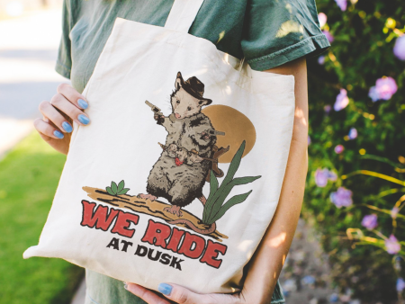 Cluster Funk Studio: Opossum Cowboy Tote Bag Sale