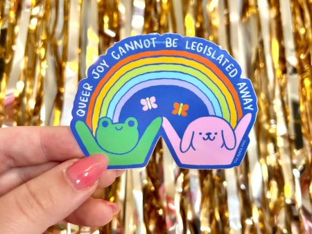 Peach Fuzz: Queer Joy Cannot Be Legislated Away Sticker For Discount