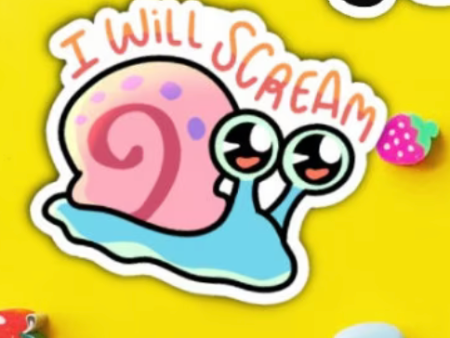 Ghostiekid: I Will Scream Gary Sticker Supply