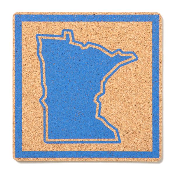 Minnesota Outline Cork Coaster Online Sale