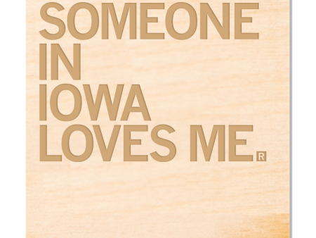 Someone Loves Me IA Wood Coaster Discount