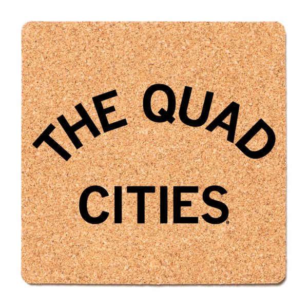 Quad Cities Curved Logo Cork Coaster Online