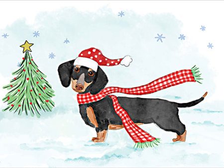 MOL2786 - Christmas Dachshund Dog - 18x12 Supply