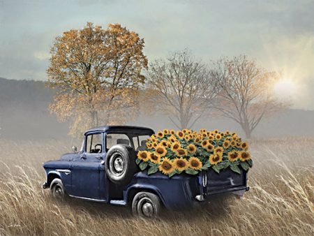 LD3523 - Sunflower Truck   - 16x12 For Discount