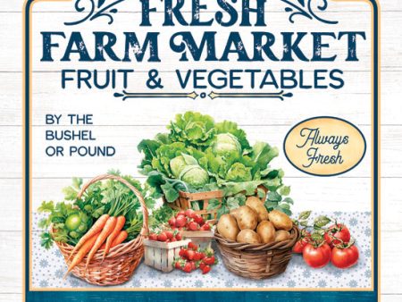 MOL2793 - Fresh Farm Market Fruit & Vegetables - 12x12 Online