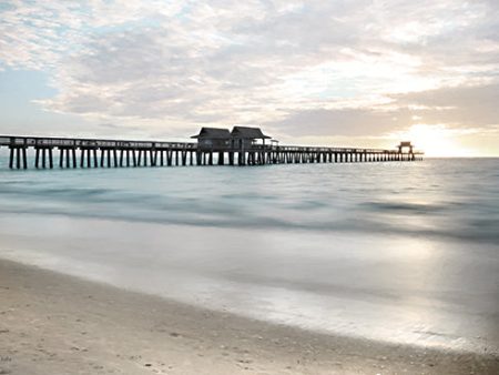 LD3426 - Pier Sunset - 18x12 Hot on Sale